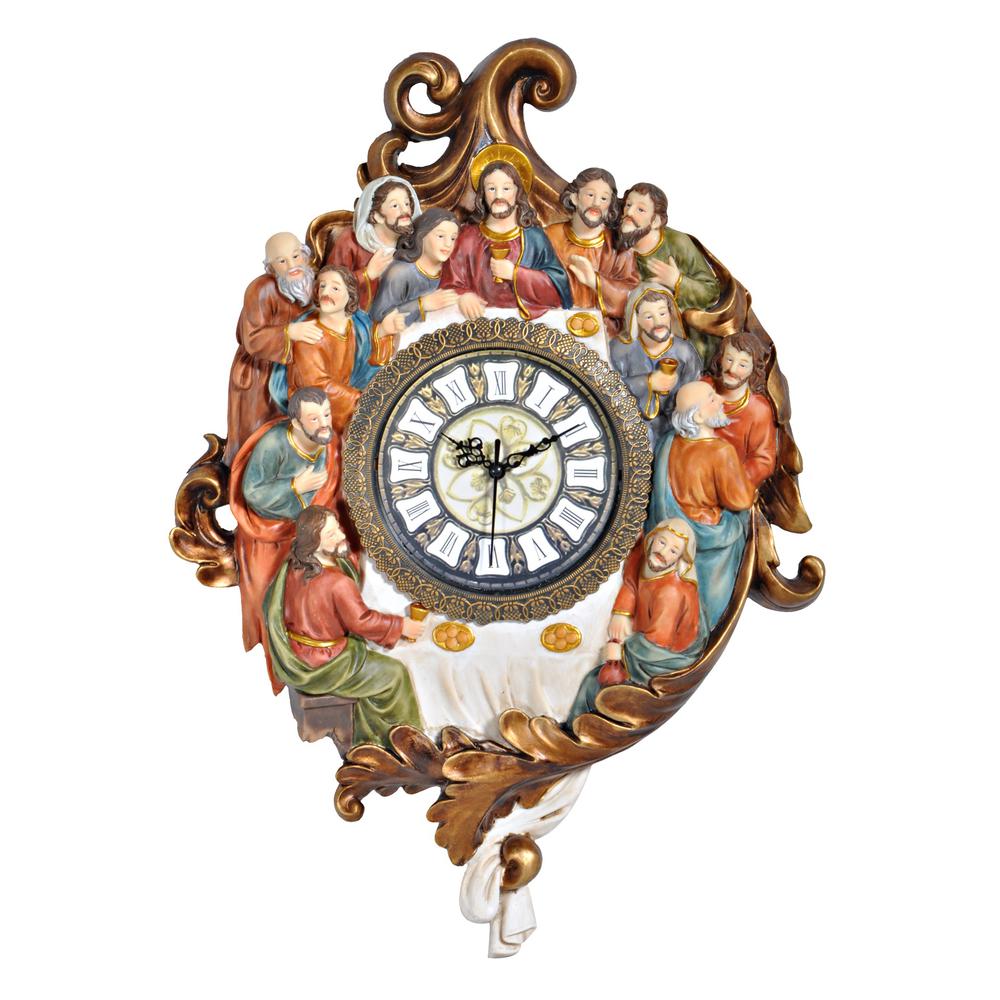 Bronze Last Supper Clock. Picture 1