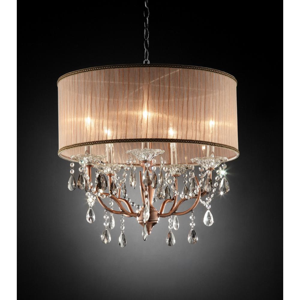 Rosie Crystal Ceiling Lamp. Picture 1