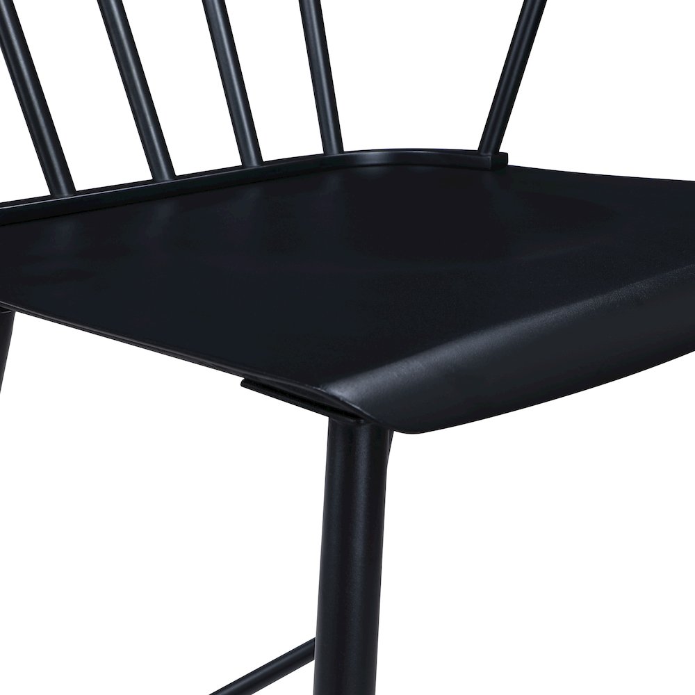 Lincoln All Metal Counter Stool in Black Finish. Picture 8