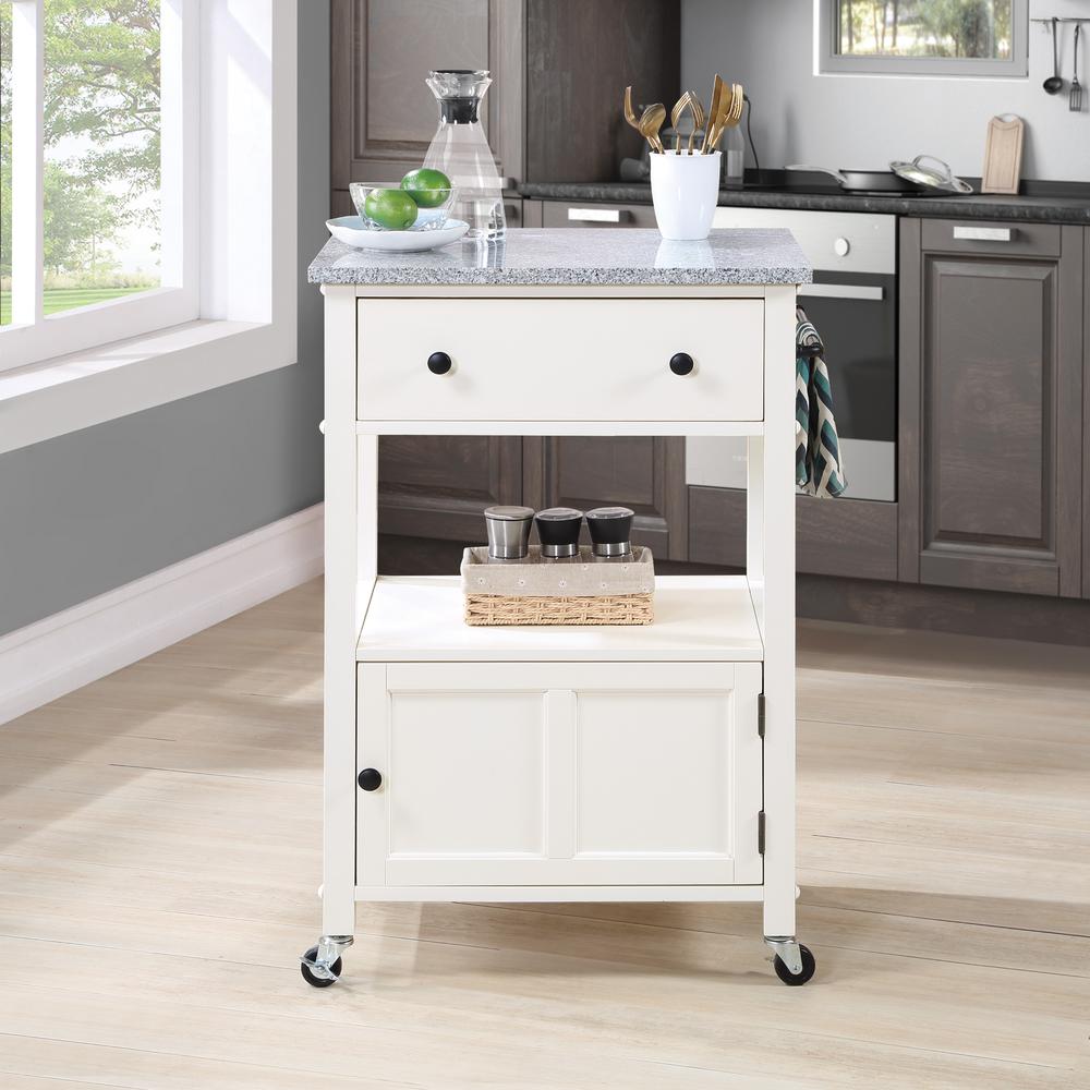 Fairfax Kitchen Cart White. Picture 9