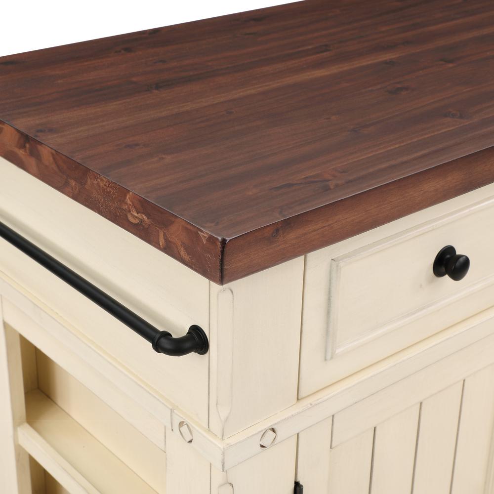 Madison Kitchen Island, White. Picture 8