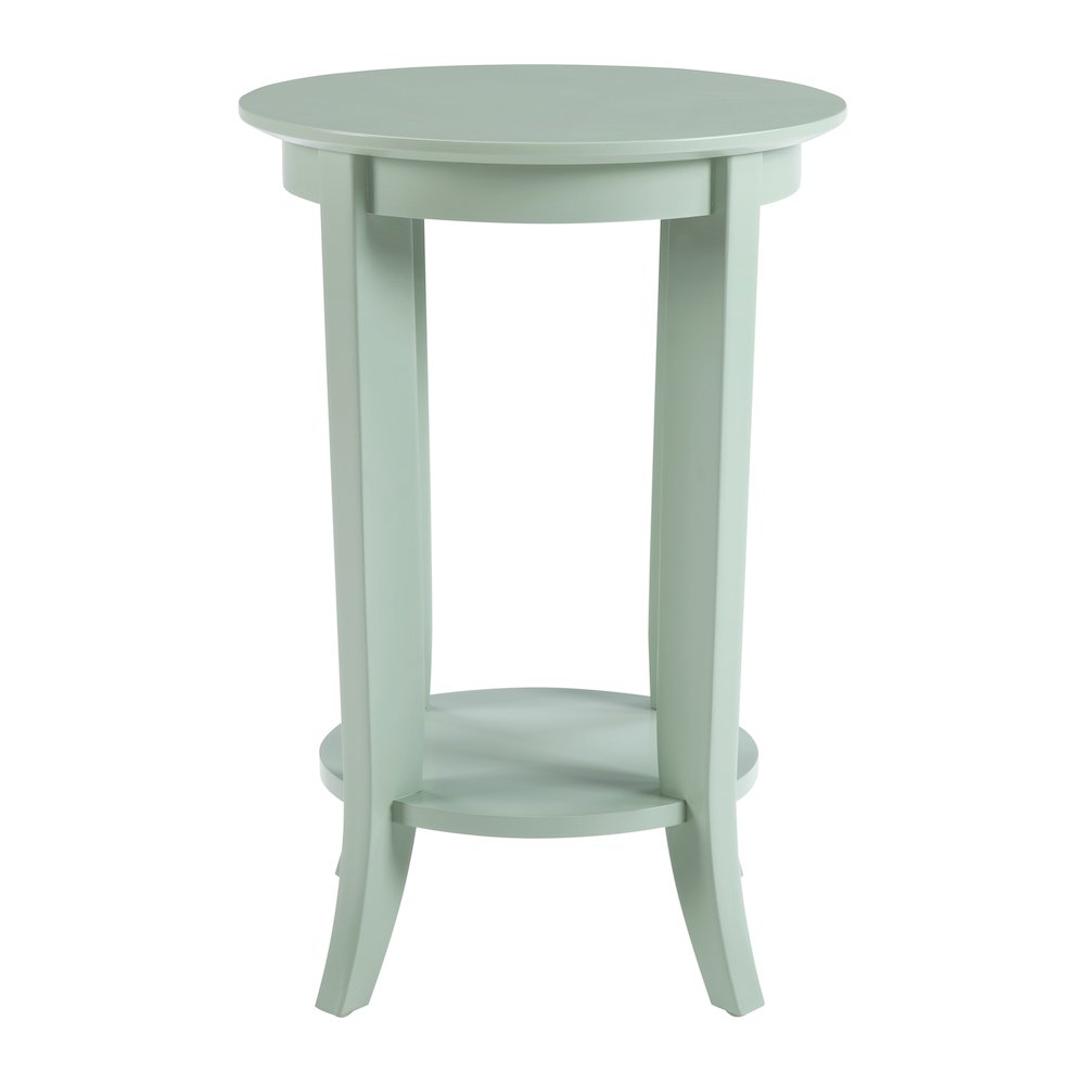 Golden Side Table in Sage Green Wood Finish. Picture 2