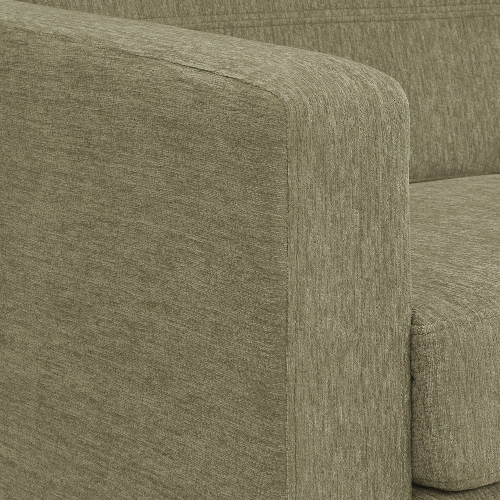 Pacific Sofa in Sea Green Fabric with Chrome Legs. Picture 8