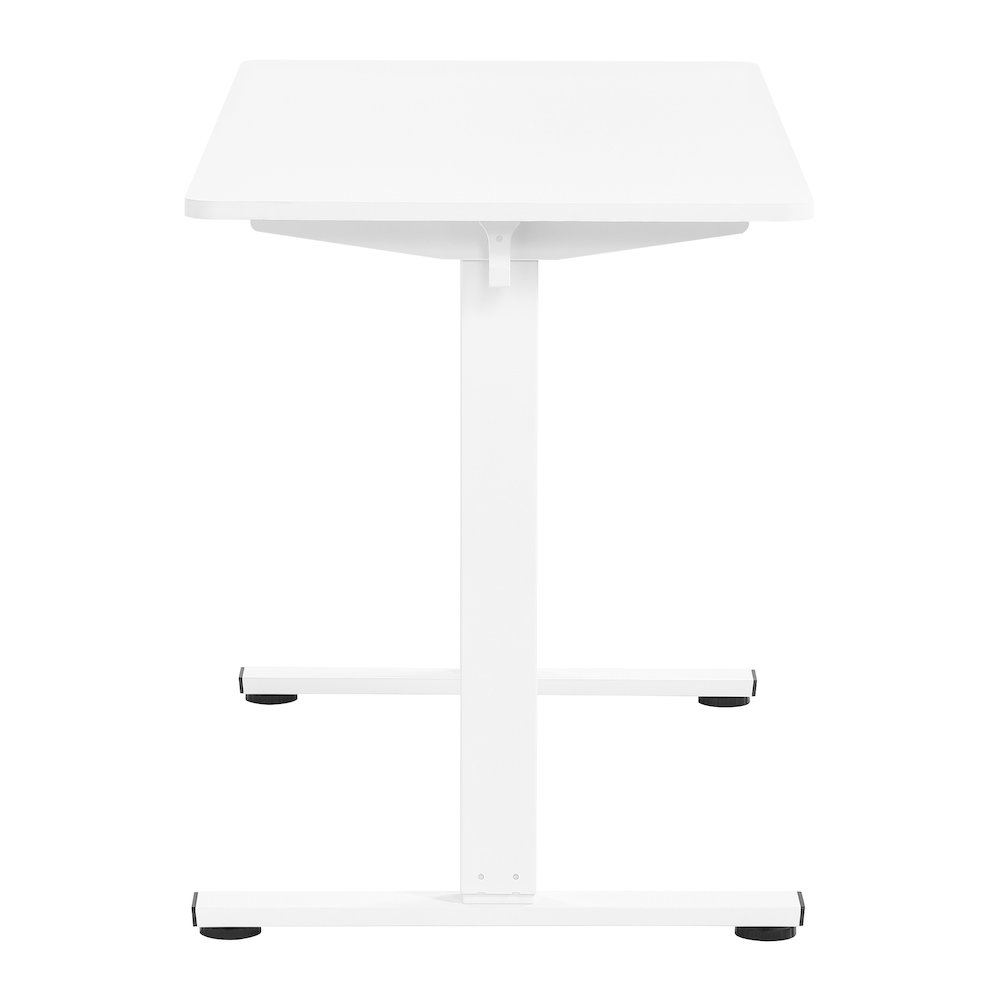 Primo 48"W Sit to Stand Electric Height Adjustable Desk in White Finish. Picture 4