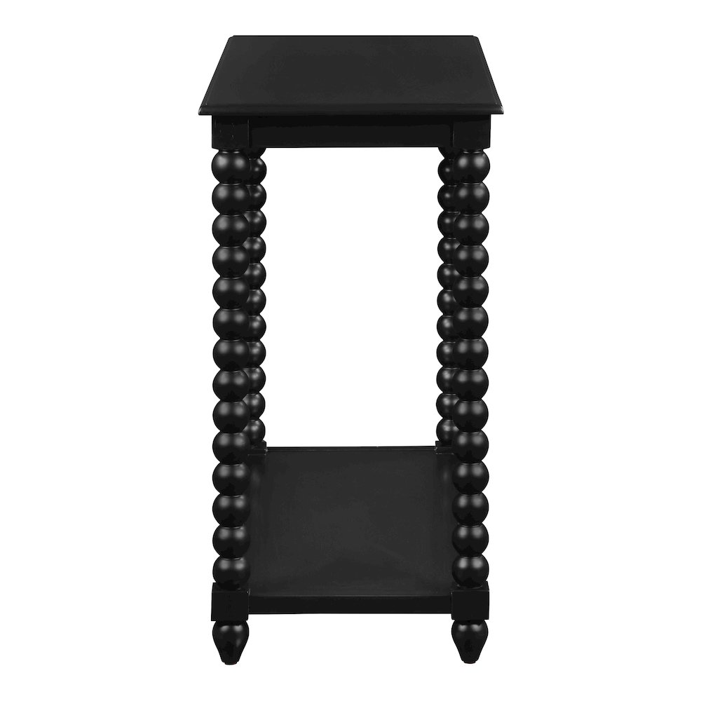 Elise Foyer Table in Black Finish. Picture 3