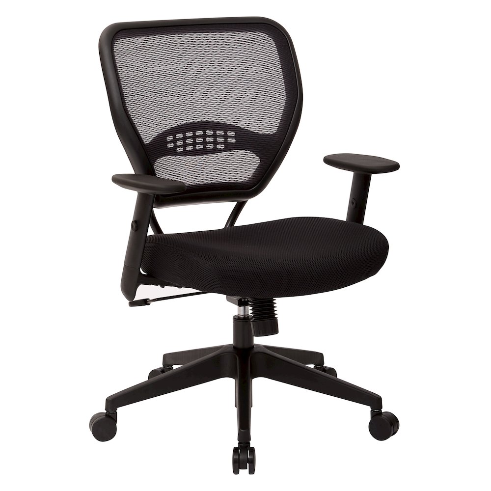 Office Star Professional Air Grid Back Managers Chair - Black Mesh Seat - Mesh Back - Black Frame - 5-star Base - 1 Each. Picture 1