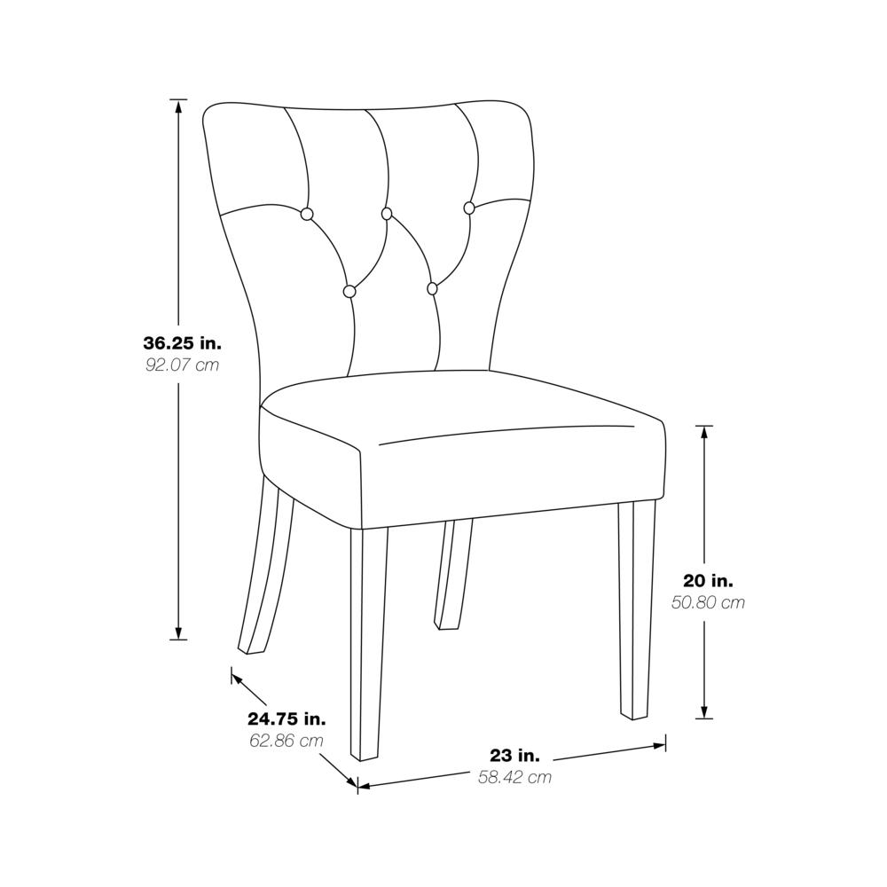 Andrew Dining Chair in Cream with Grey Brushed Legs, ANDG-H15. Picture 2