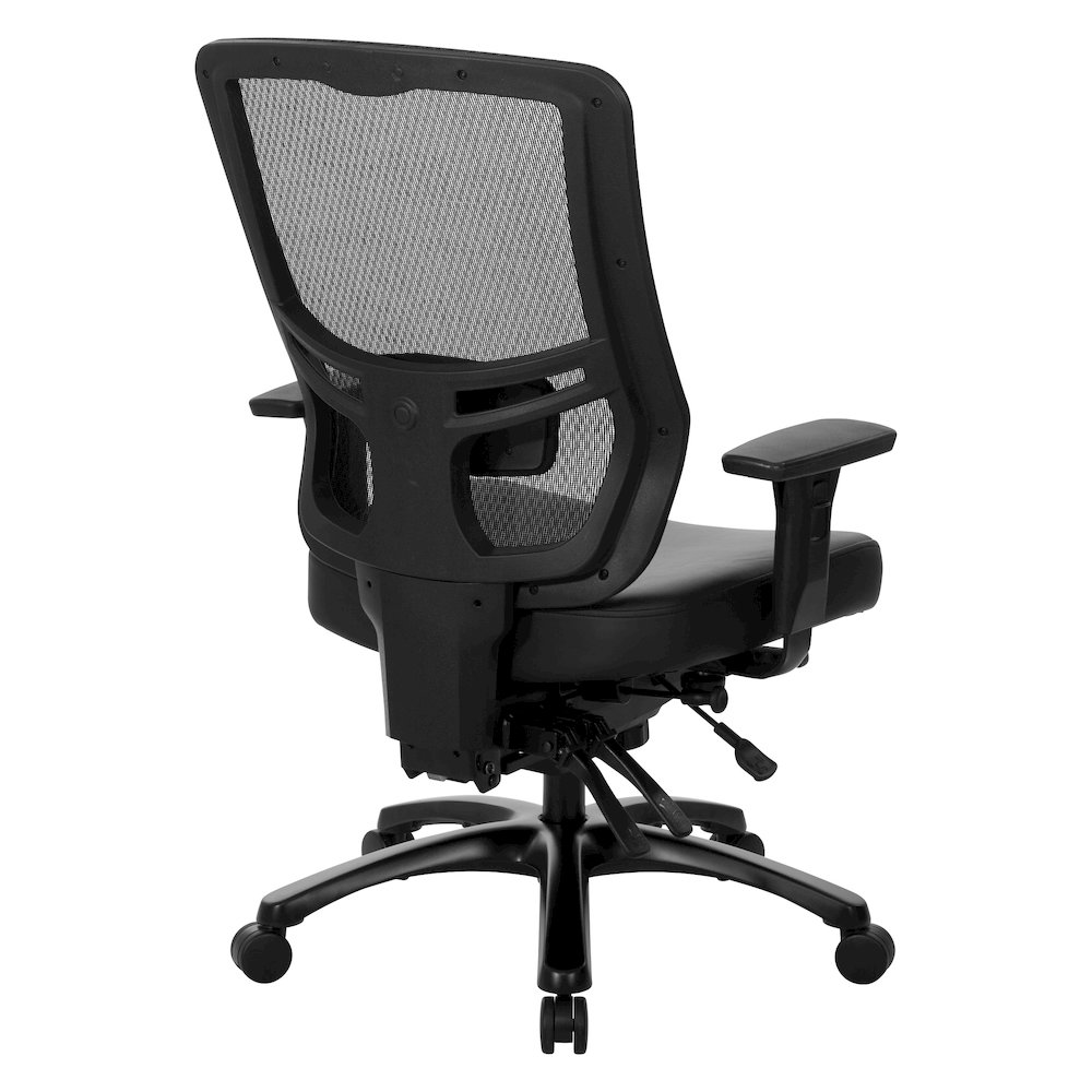 ProGrid Mesh Back Large Occupant Chair with 2-Way Adjustable PU-Padded Arms. Picture 4
