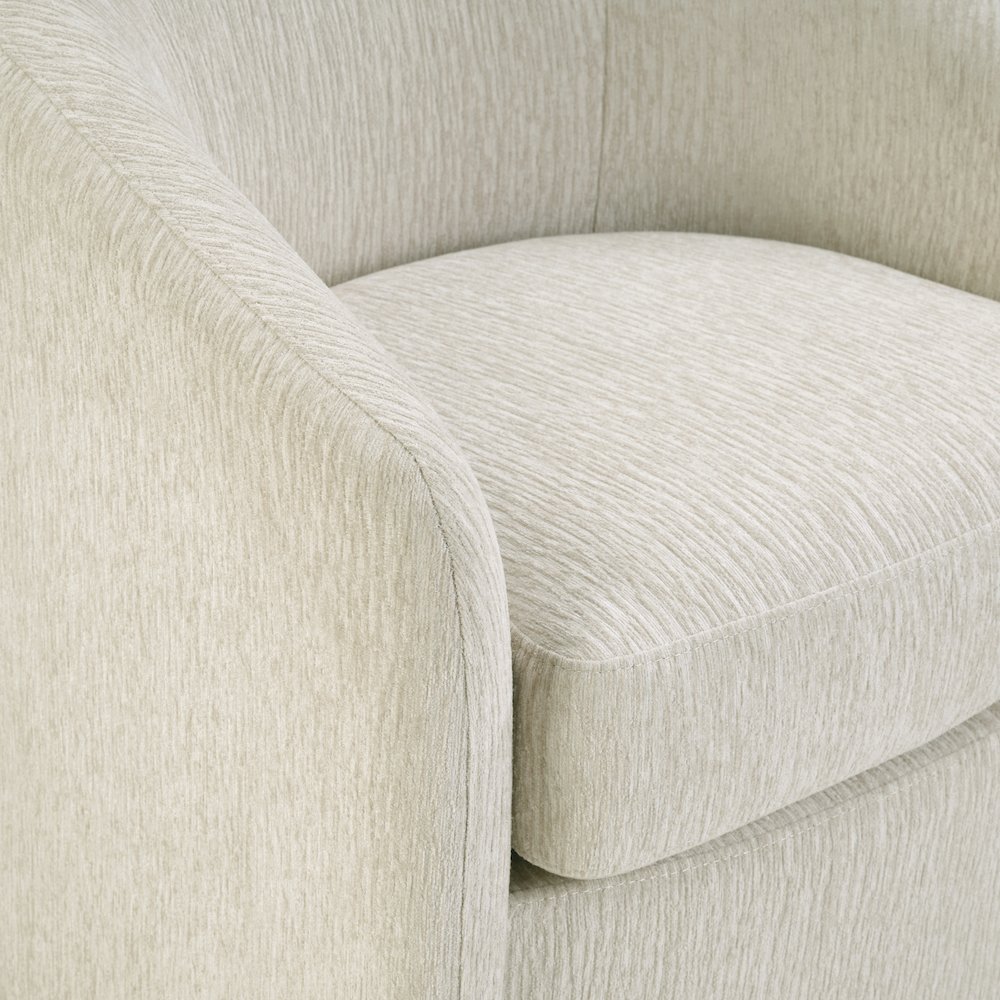 Bella Swivel Chair in Linen Fabric. Picture 5