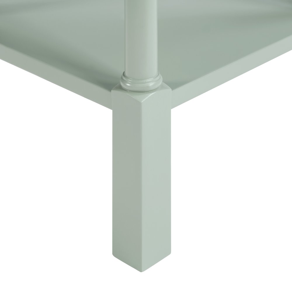 Golden Side Table in Sage Green Wood Finish. Picture 8