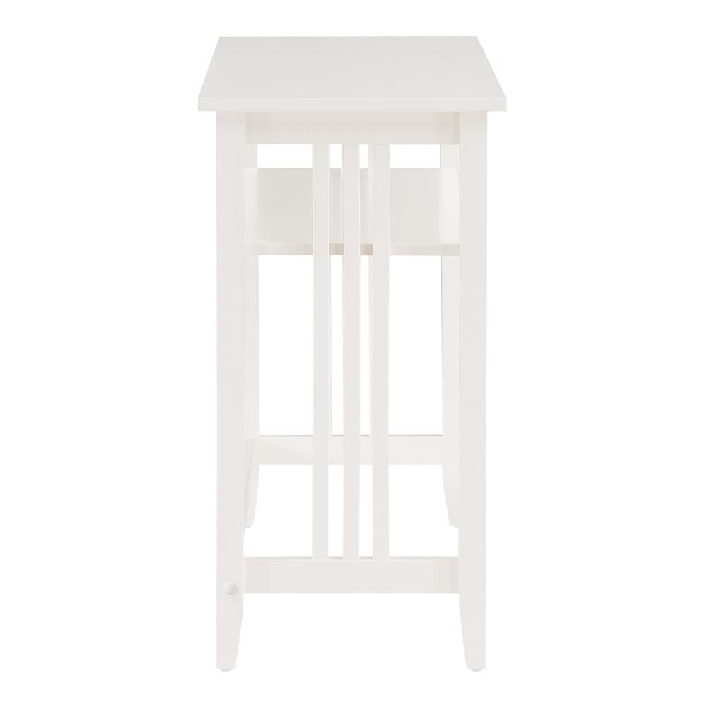Sierra 36" Foyer Table, White Finish. Picture 11