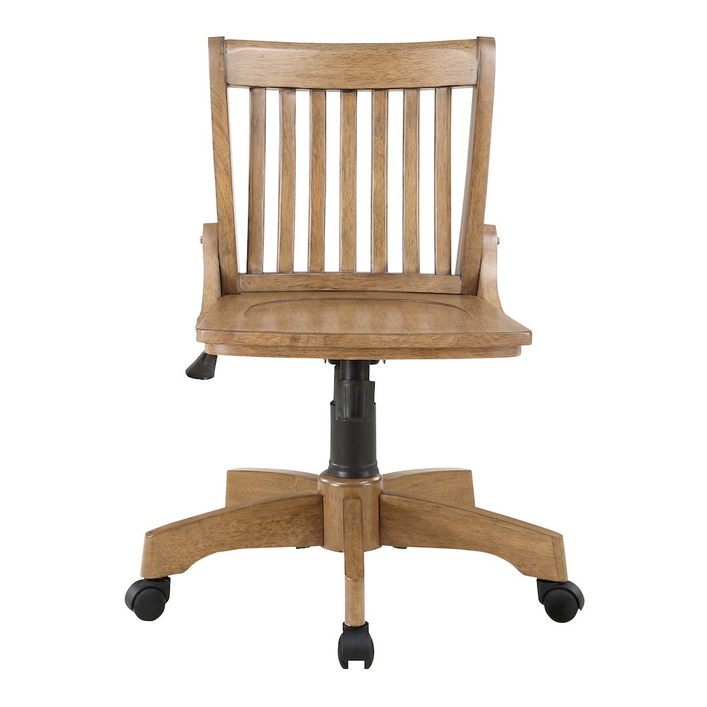 Deluxe Armless Wood Bankers Chair. Picture 2