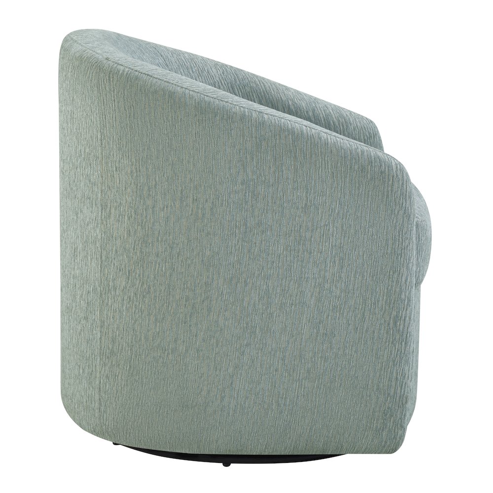 Bella Swivel Chair in Mist Fabric. Picture 3