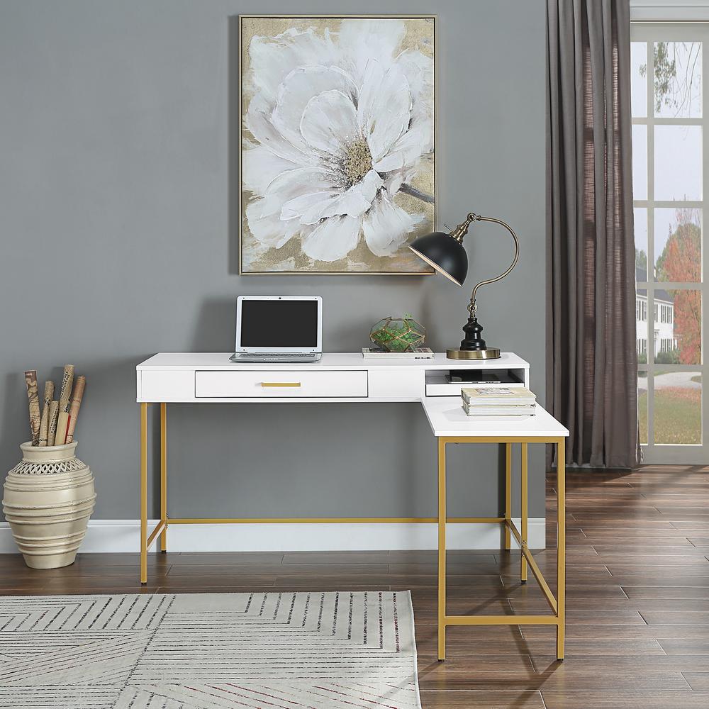 Modern Life Desk in White. Picture 8