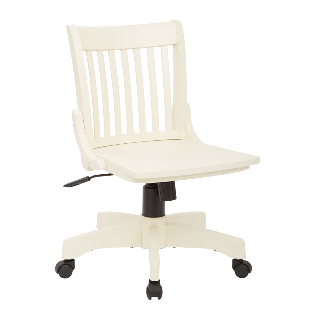 Deluxe Armless Wood Bankers Chair. Picture 1