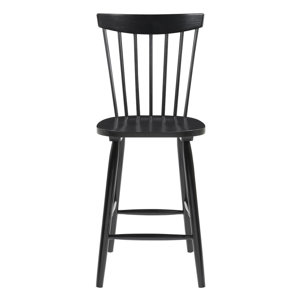 Eagle Ridge Counter Stool in Black Finish, EAG26-BLK. Picture 2