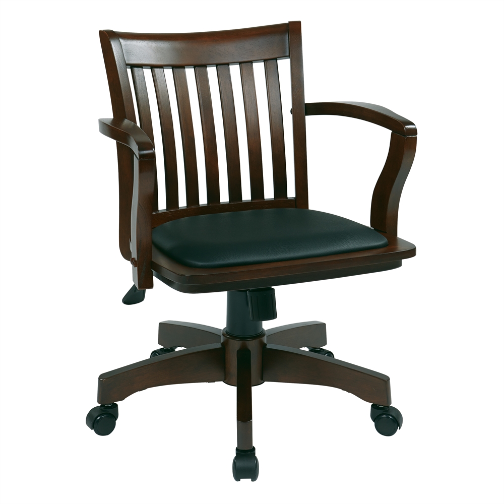 Deluxe Wood Banker's Chair. Picture 1