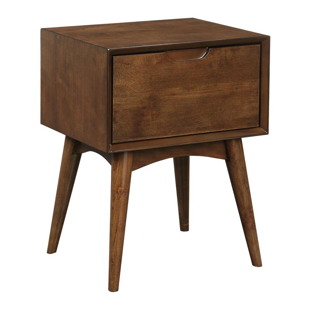 Copenhagen Accent Table with Drawer, Walnut. Picture 1