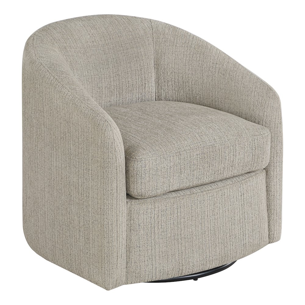 Bella Swivel Chair in Marble Fabric. Picture 1