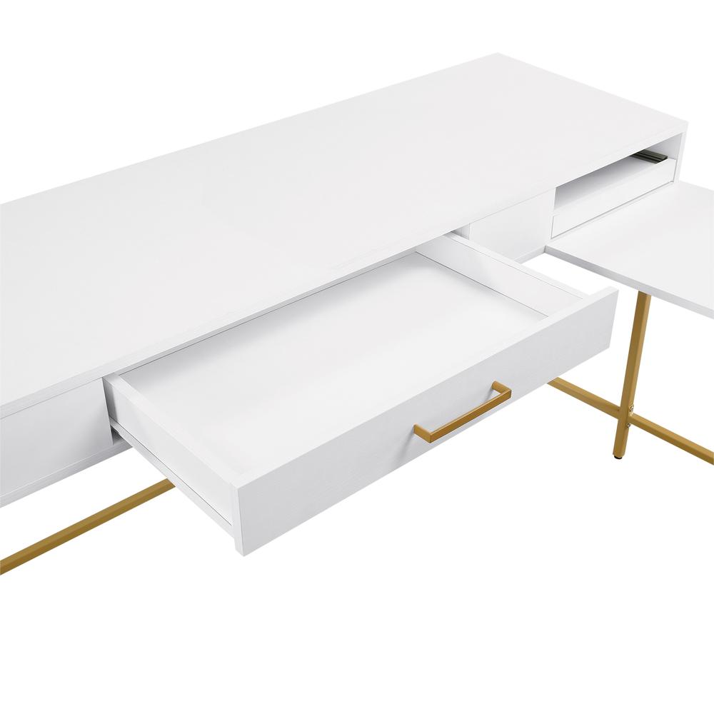 Modern Life Desk in White. Picture 11