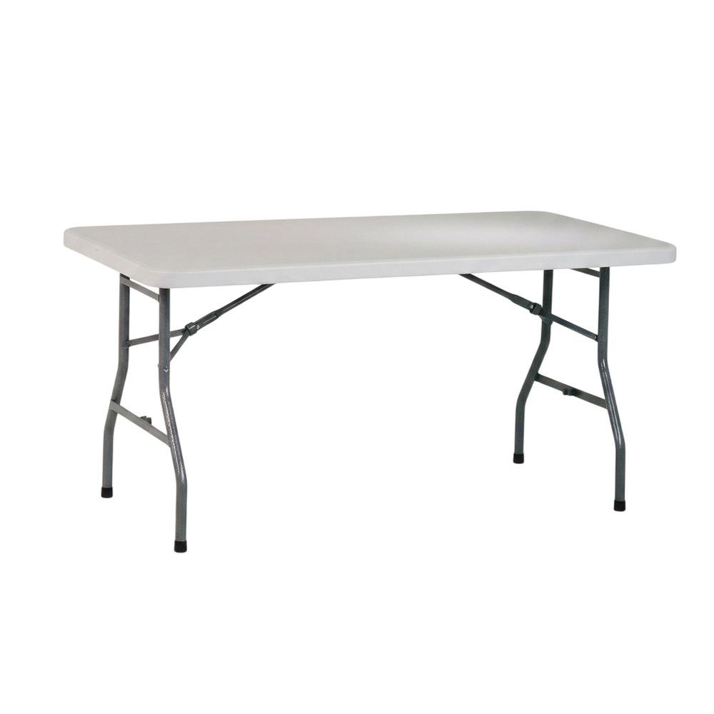 Light Grey, Folding Table, Quality Build, Durable Wood Frame. Picture 1