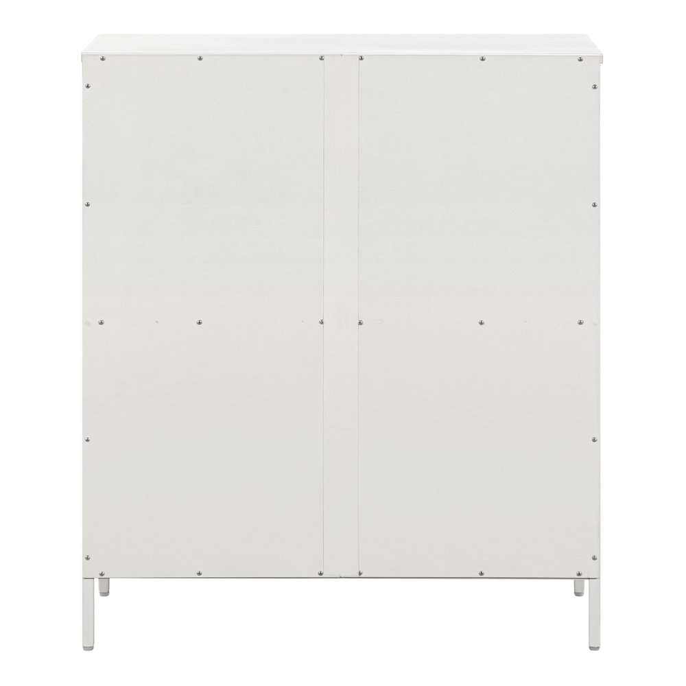 Ace 2 Shelf Bookcase In White Finish. Picture 5