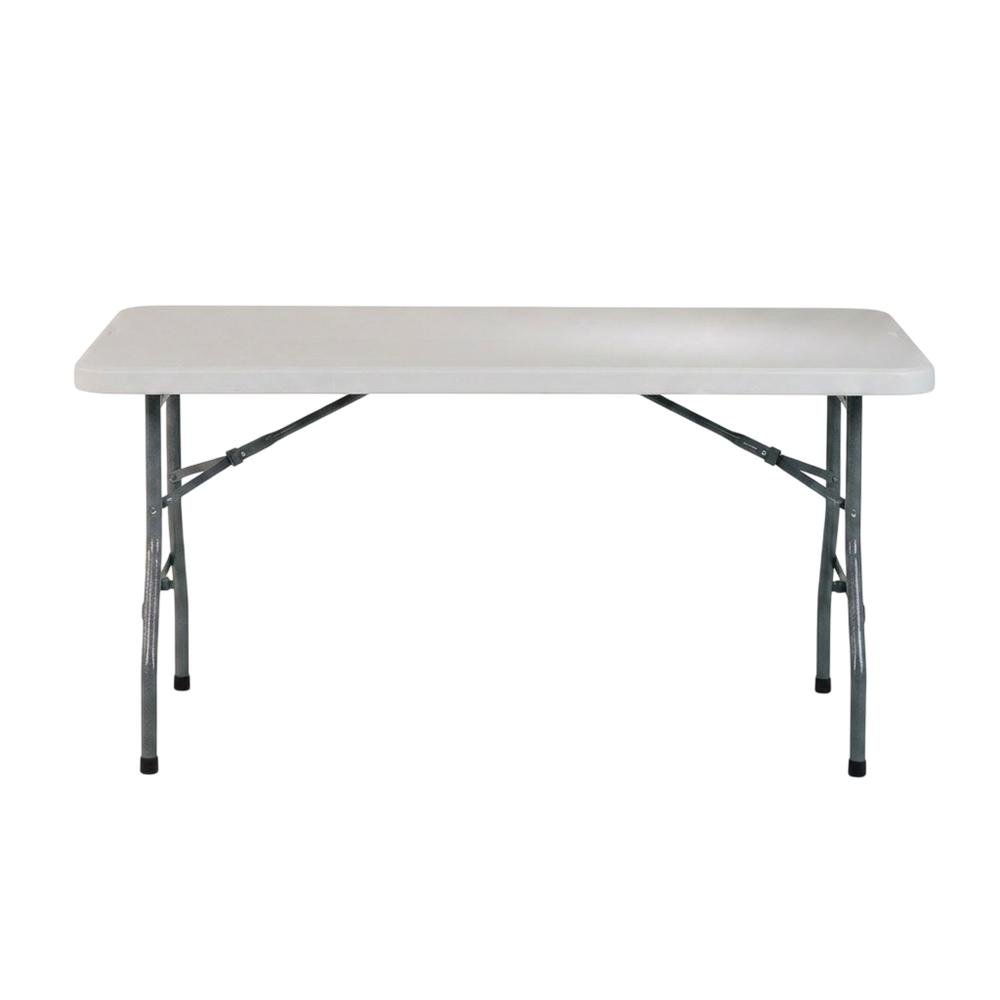 Light Grey, Folding Table, Quality Build, Durable Wood Frame. Picture 4