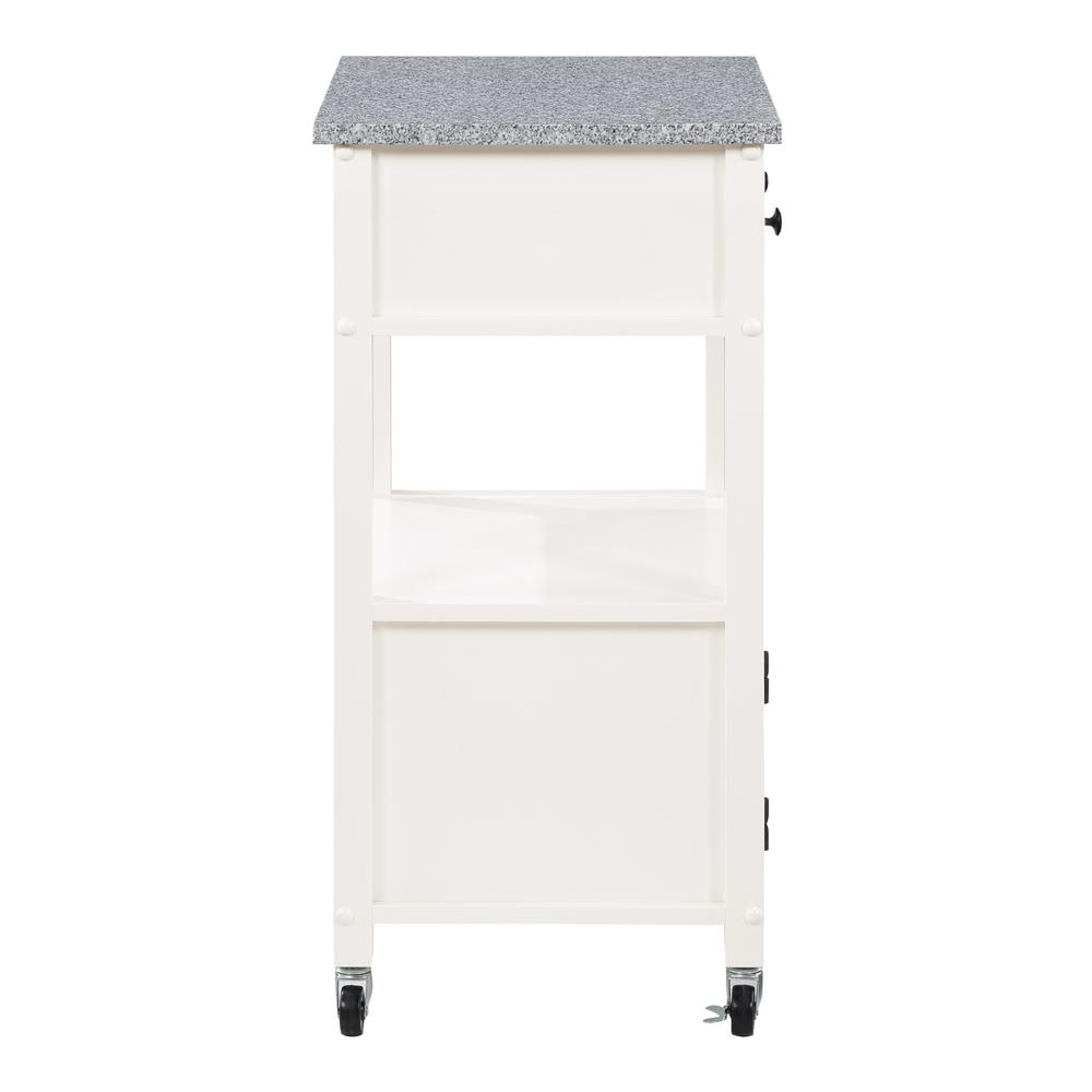 Fairfax Kitchen Cart White. Picture 4