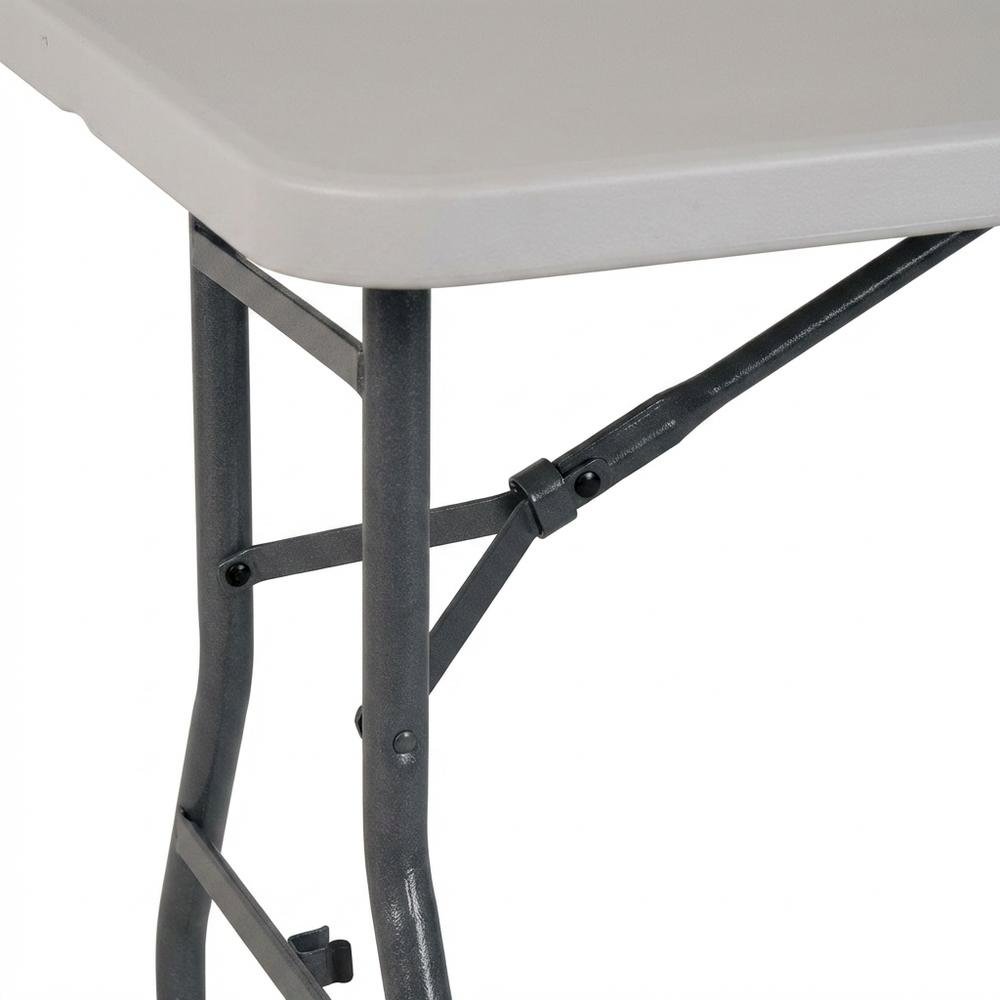 Light Grey, Folding Table, Quality Build, Durable Wood Frame. Picture 5