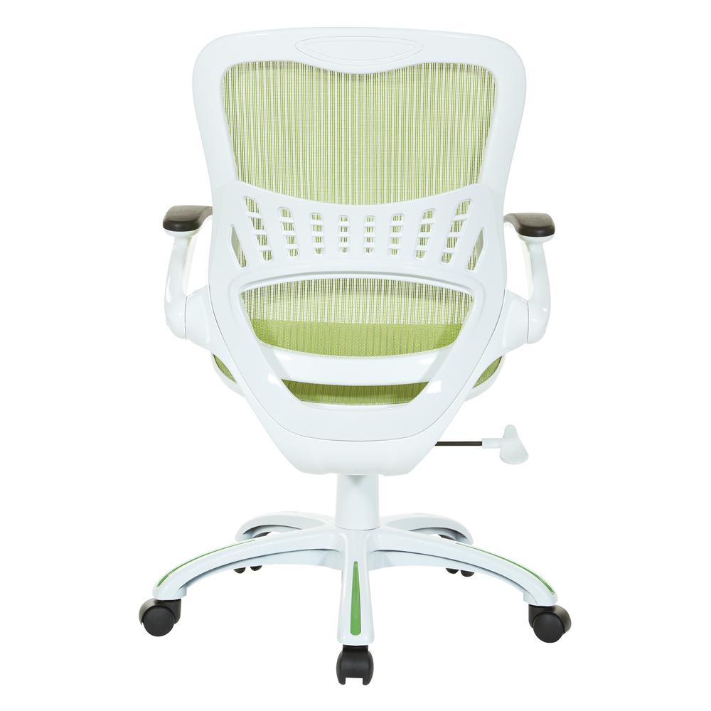 Riley Office Chair with Green Mesh, RLY26-GN. Picture 4