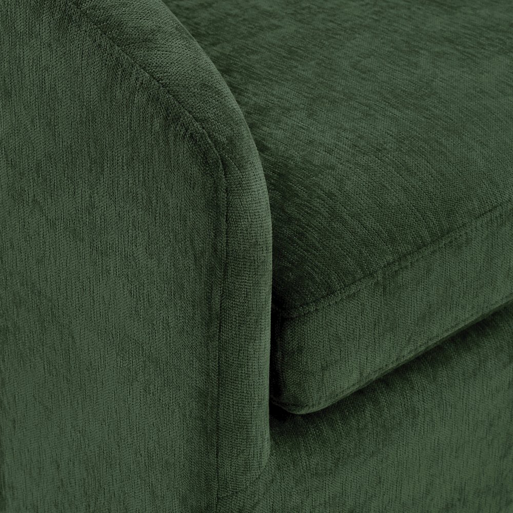 Parker Swivel Tub Chair In Green Fabric. Picture 9