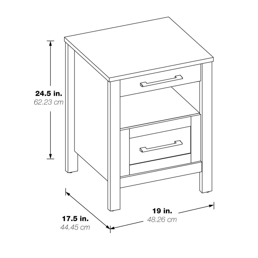 Stonebrook Nightstand, Canyon Oak. Picture 2