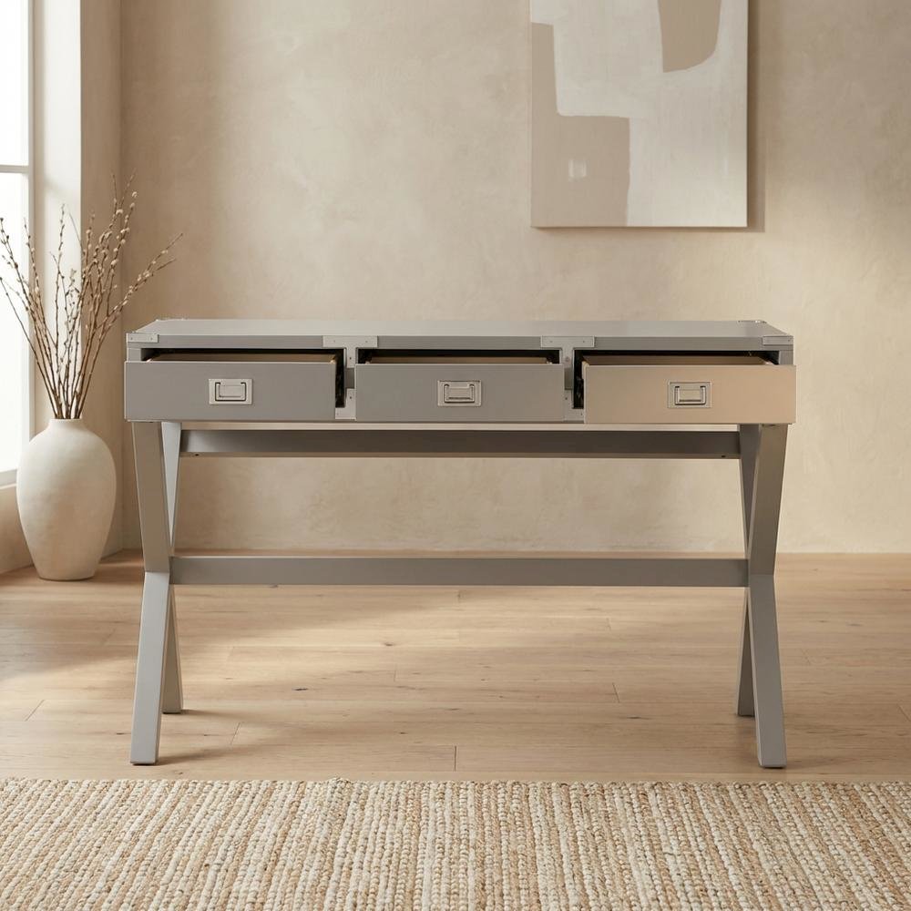 Wood Finish Desk in Natural Oak Finish for Home Office. Picture 2