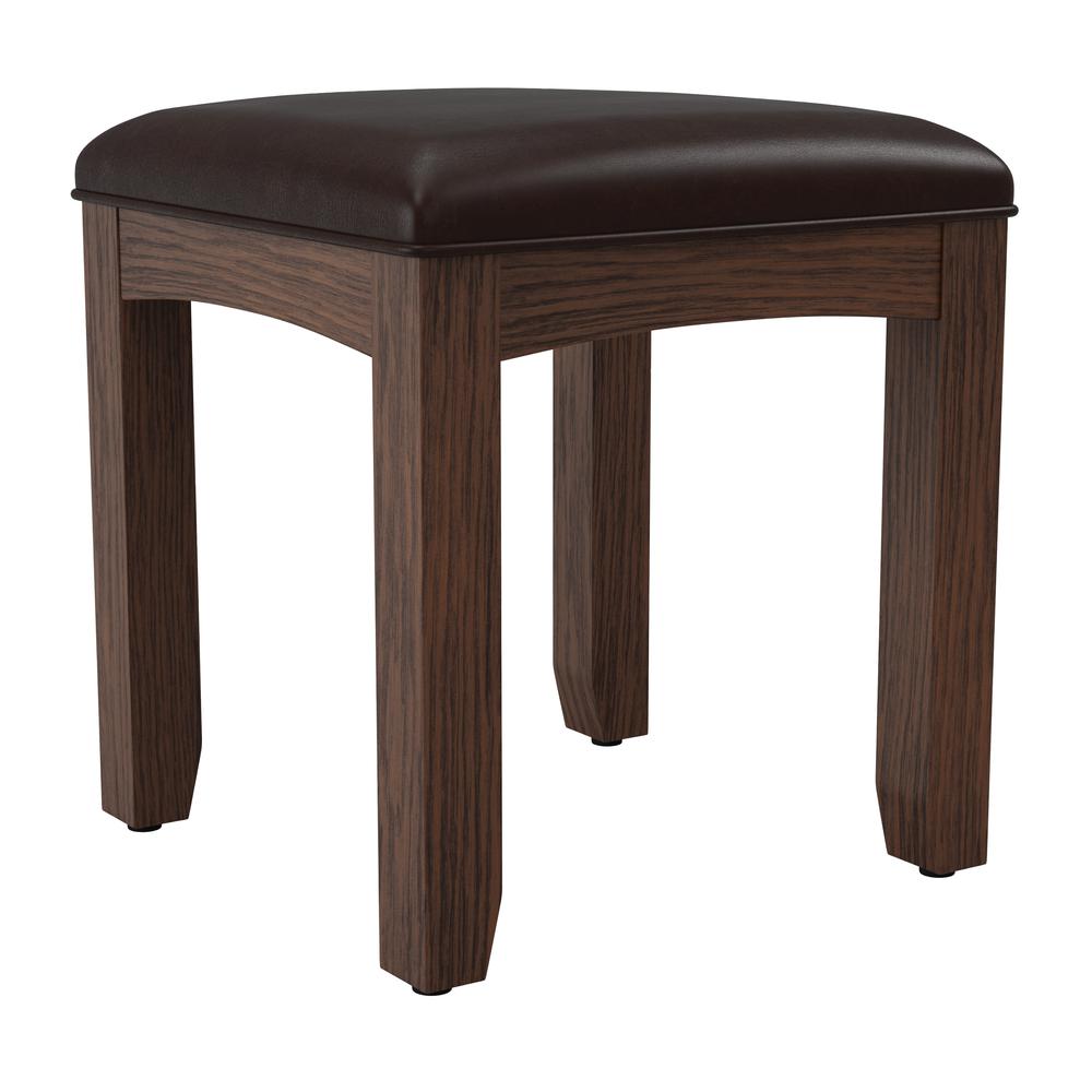 Modern Mission Bench for Vanity in Vintage Oak K/D, BP-4201-06K. Picture 1