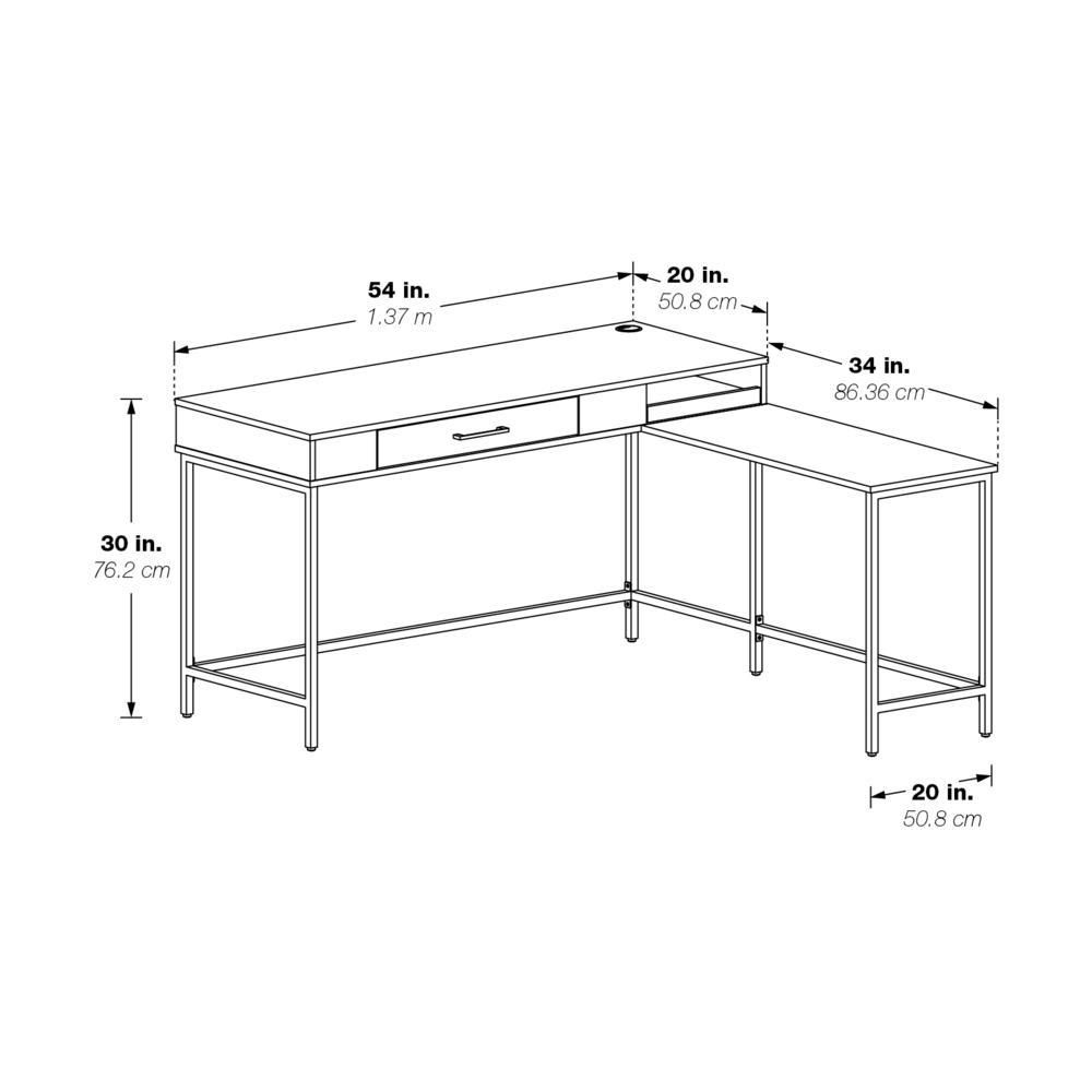 Modern Life Desk in White. Picture 7