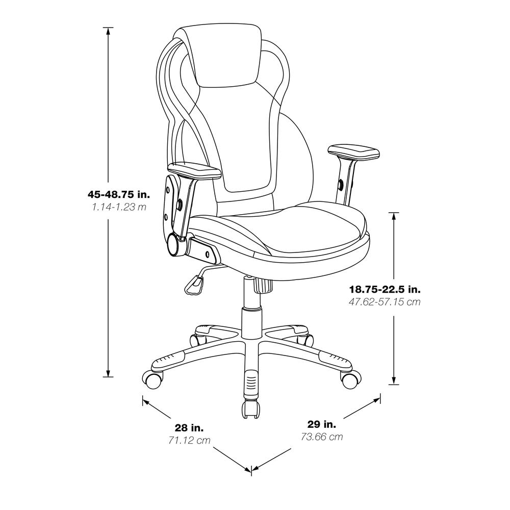 Exec Bonded Lthr Office Chair. Picture 8