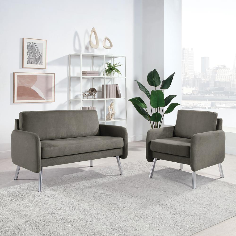 Lounge Loveseat in Fabric. Picture 6