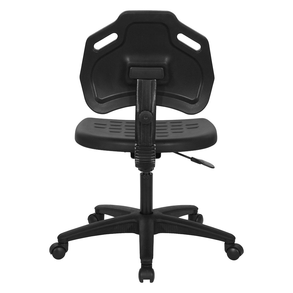 Black Self Skinned Urethane Task Chair. Picture 6