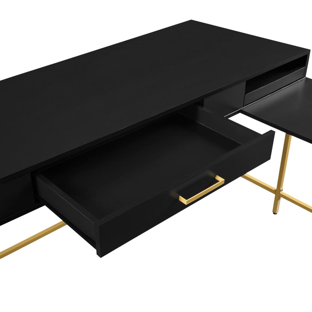 Modern Life Desk in Black. Picture 11