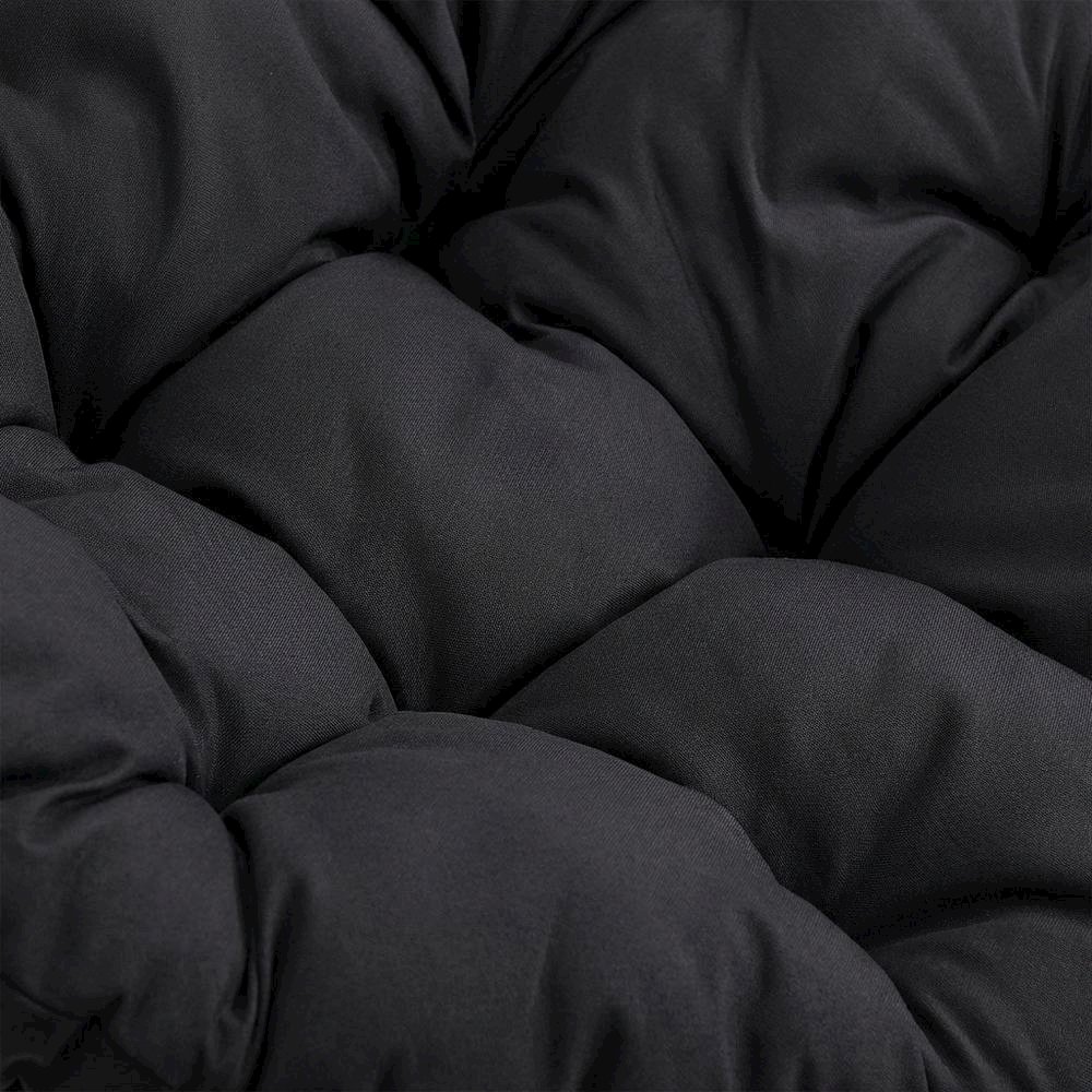 Durable Black Papasan Chair For Outdoor Lounge Comfort. Picture 5