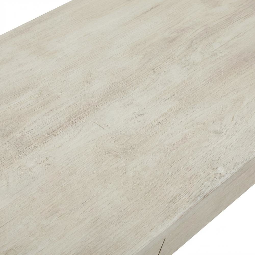 Wooden Desk in Natural Finish, Spacious Work Surface. Picture 5