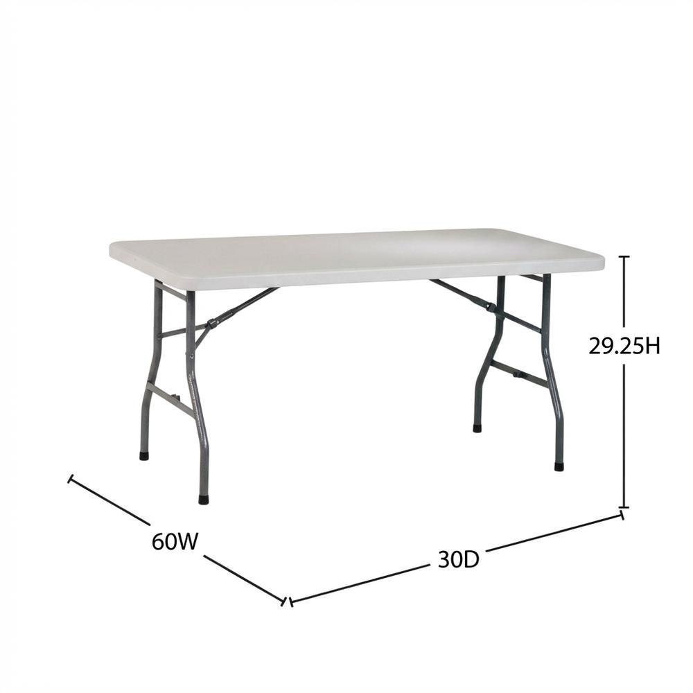 Light Grey, Folding Table, Quality Build, Durable Wood Frame. Picture 7