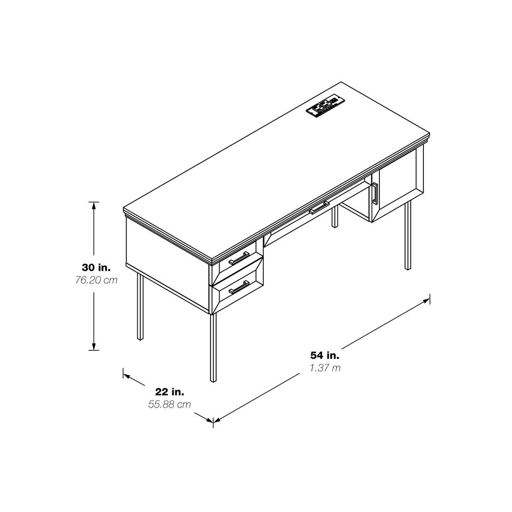 Jefferson Executive Desk W/Power. Picture 5