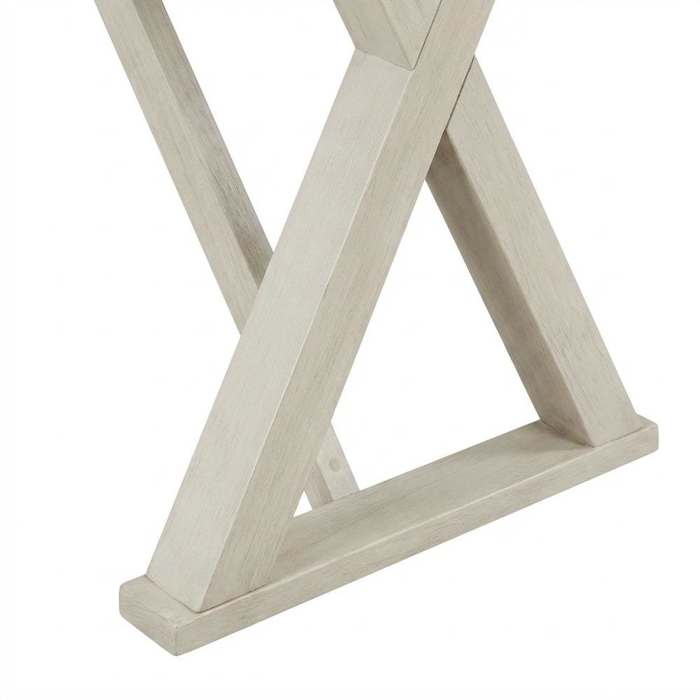 Wooden Desk in Natural Finish, Spacious Work Surface. Picture 6