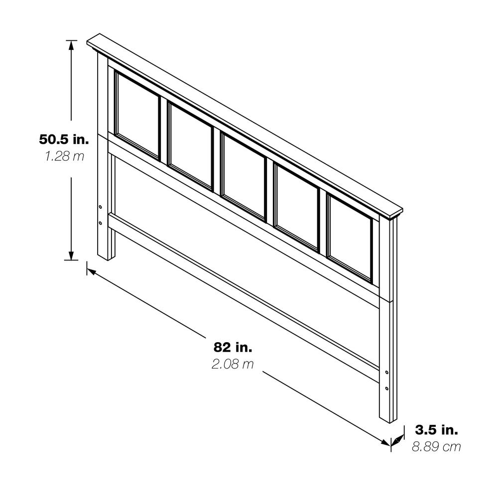 Farmhouse Basics King Bed Headboard. Picture 5
