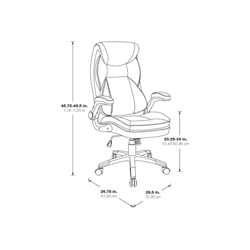 Executive Taupe Bonded Leather Chair with Cocoa Coated Nylon Base. Picture 3