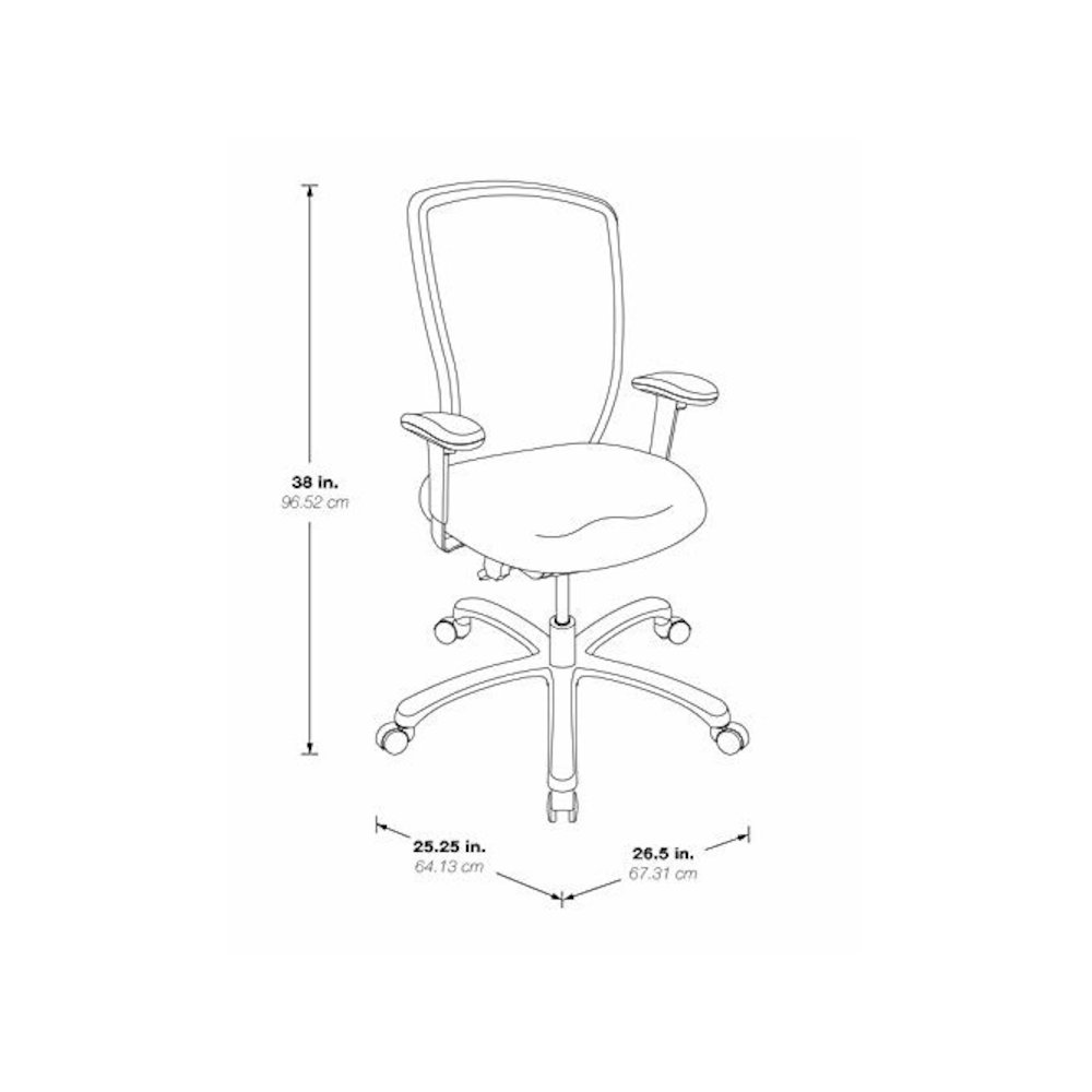 ProGrid High Back Chair in Dillon Blue, 97720-R105. Picture 2