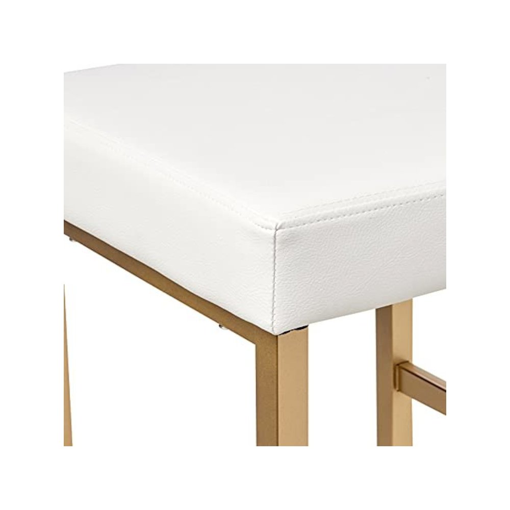 30" Gold Backless Stool. Picture 9