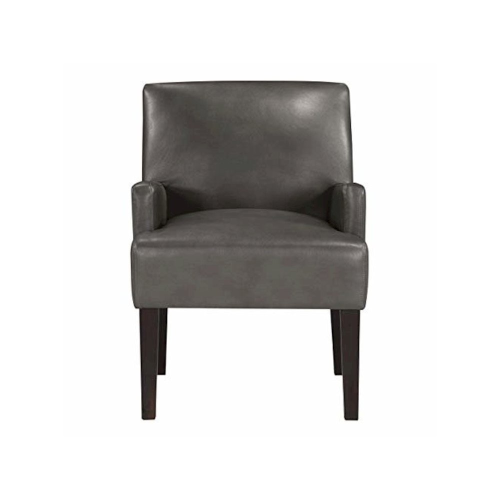 Main Street Guest Chair in Pewter Faux leather, MST55-PD26. Picture 5