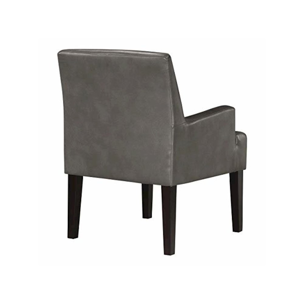 Main Street Guest Chair in Pewter Faux leather, MST55-PD26. Picture 4